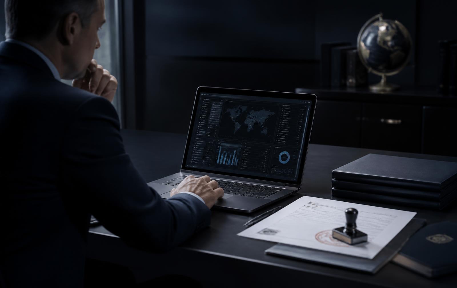 Specjalista compliance analizuje wyniki screeningu sankcyjnego